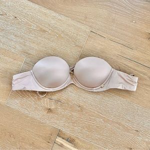 Victoria Secret Strapless Multi Way Bra Nude 32B